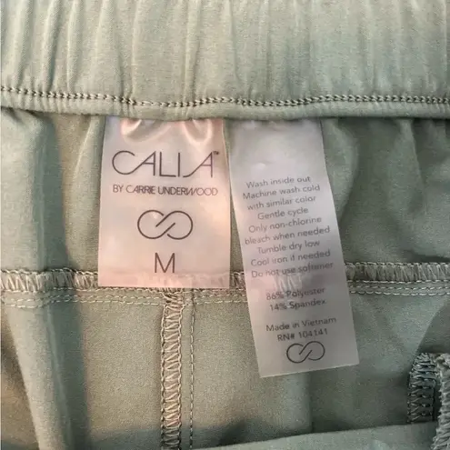 Calia by Carrie Underwood Lightweight Regular Fit Pants Size Medium Olive Green