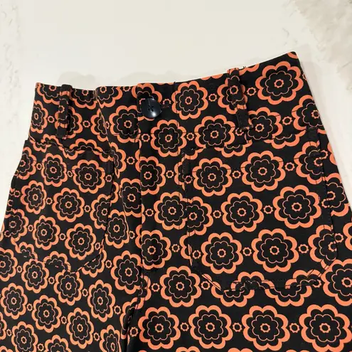 Maeve by Anthropologie The Colette Crop WideLeg Ponte Pants Womens 25 BlackMulti