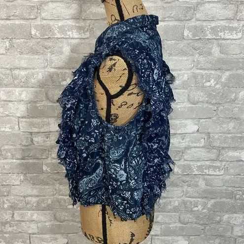 Pilcro  Sleeveless Button Down Denim Top - Image 5