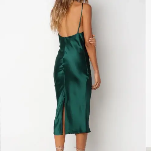 Petal and Pup Emerald Green Satin Dress US Size 6