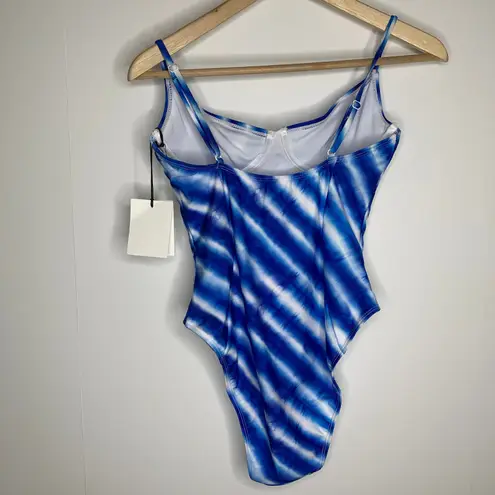 ONIA Chelsea Blue Tie Dye One Piece Swimsuit Medium New With Tags