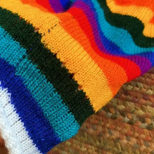 RAINBOW KNIT BEANIE / DEVILS MASK