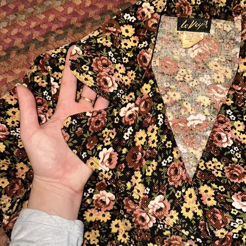 American Vintage 70s VINTAGE CORDUROY FLORAL BLAZER JACKET