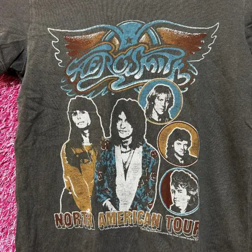 Aerosmith North American Rock Tour Poster Womens Tee L