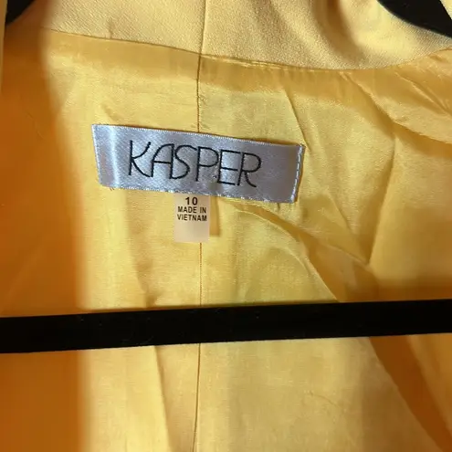 Kasper  Yellow Open Blazer