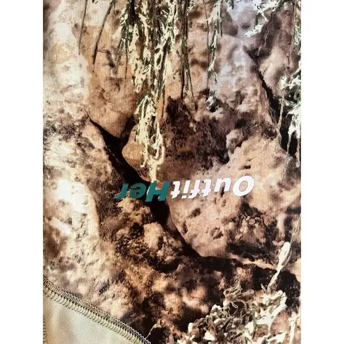 Cabela's Outfit Her Camo zip up • Woman’s Small Teal Accents