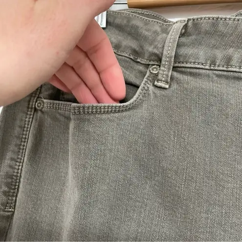 NYDJ Army Green Marilyn Crop Jeans Lift Tuck Technology Womens 14 Fall Denim