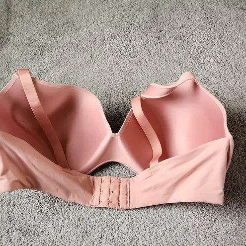 Auden Lightly Lined Demi Coverage Underwire Smooth Balconette Pink Bra SIZE 40DD - Image 3