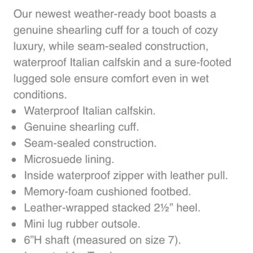 NEW H. S. Trask leather boots Brown Size 7