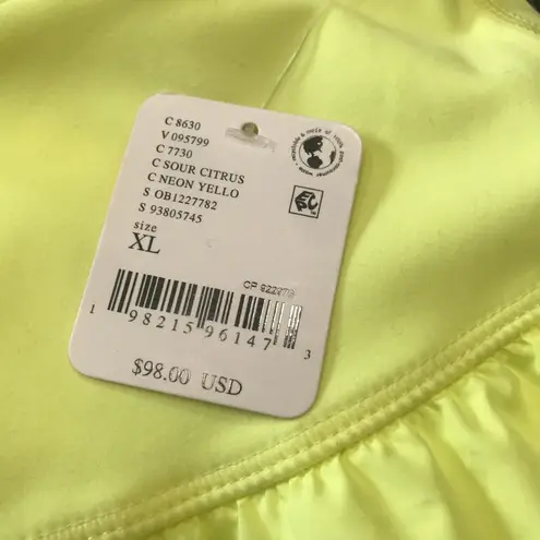 Free People Movement Righteous Runsie in Sour CItrus size XL NWT