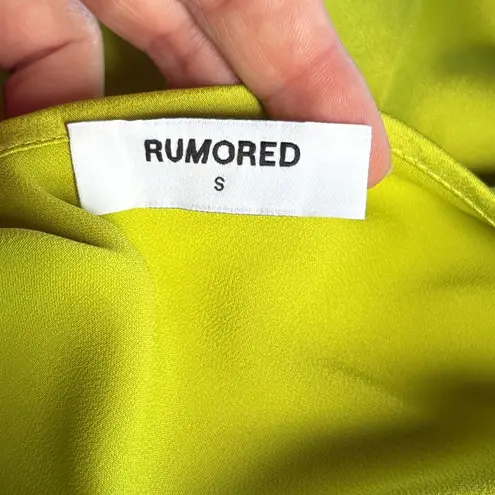 Rumored “Meadow” Mini Dress in Citron