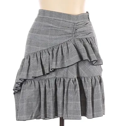 Club Monaco Ruffle gingham/plaid Pru Skirt
