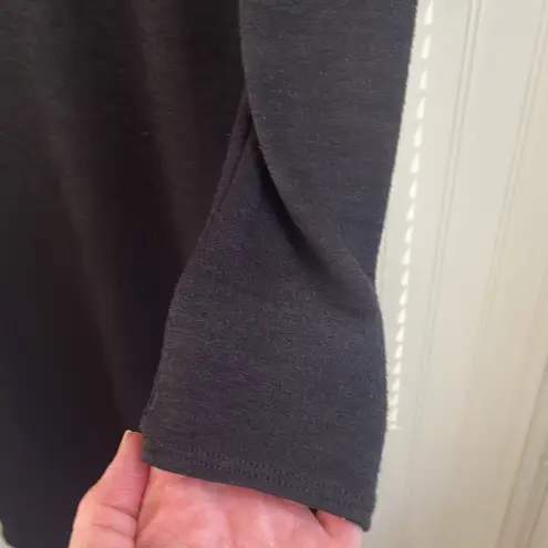 Wilfred Free Aritzia Black Bodycon Midi Sweater Dress Long Sleeve Curved Hem XS