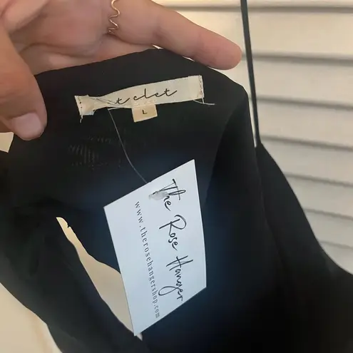 Cowl Neck Corset Crop Top Size L