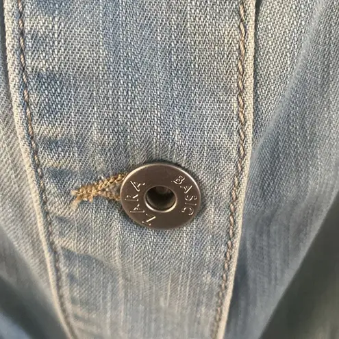 ZARA Vintage  Short scrunched Denim Vest