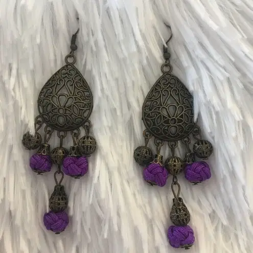 None 🎉Bundle Me🎉 Fashion earrings chandelier like drop earrings purple