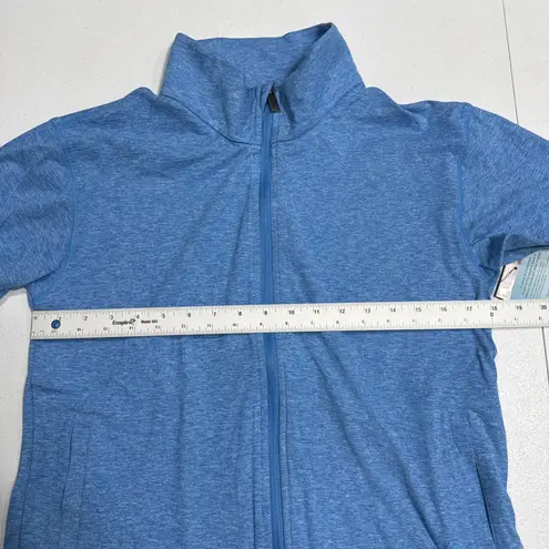 Gymwrap Women's Jacket Sz S Bluebell Heathered Knit Zip