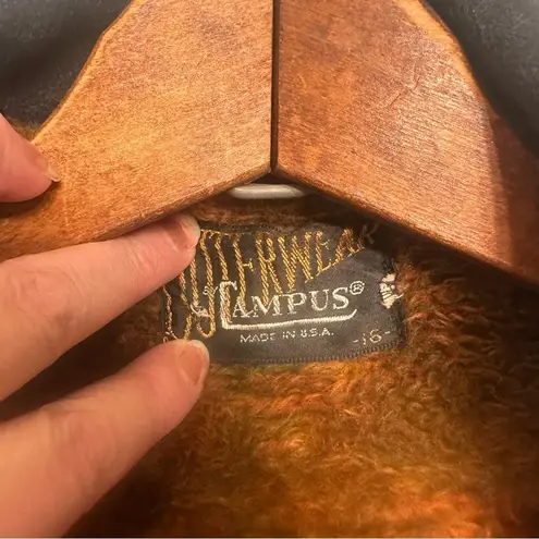 Vintage Campus Outerwear Navy Wool Jacket Medium Blue Size undefined