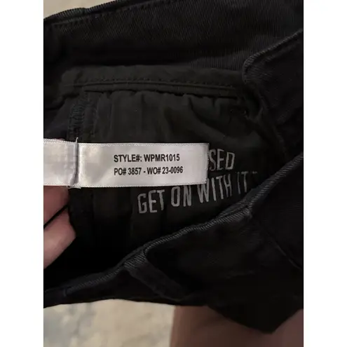 DU/ER DUER Pants Womens 25X26 Black LuxTwill High Rise Trouser Wide Leg Crop Size 25