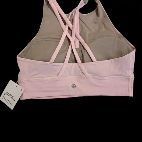Lululemon *NWT, , Women, Energy High Neck Bra with Zip, Sz 8, Soft Pink B …