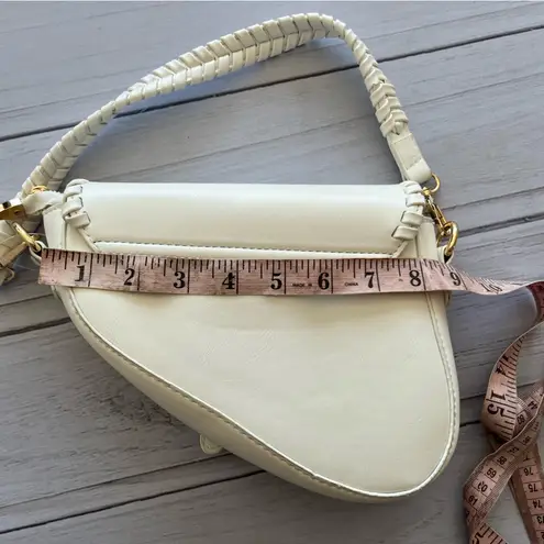 None Cream Saddlebag Purse