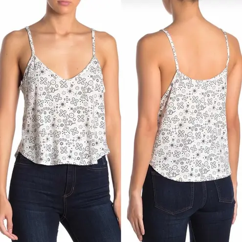 LNA NWT swing printed Cami top grey bandana