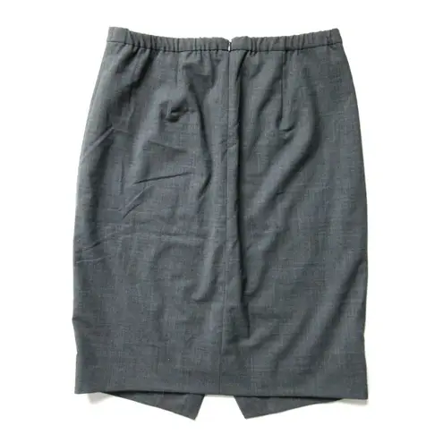 J.Crew NWT  365 Asymmetrical Pencil in Heather Coal Gray Everyday Wool Skirt 10