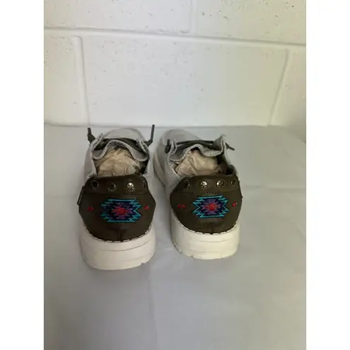 Hey Dude Wendy Rodeo Wheat Aztec US Women's Size 6 Grey