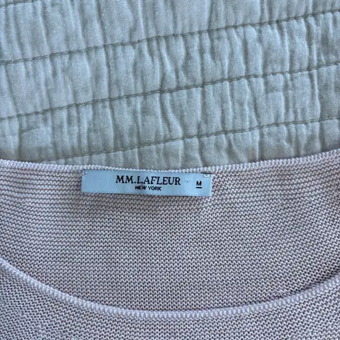 MM. LAFLEUR Pink Tencel Blend Long Sleeve Pullover Sweater Size Medium