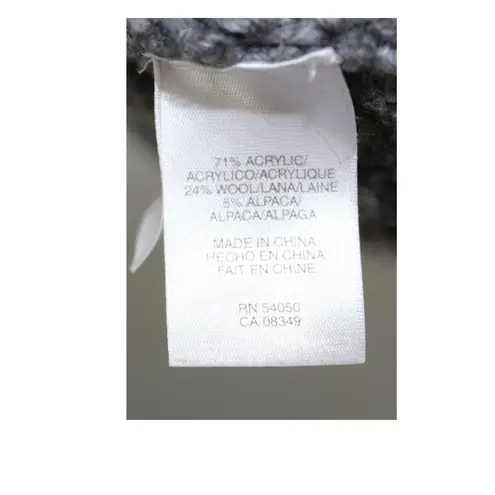 RACHEL ROY OFF‎ THE SHOULDER GRAY CABLE SWEATER WOMEN'S SIZE SMALL