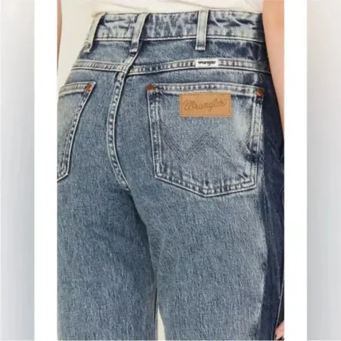 Wrangler NWT  Westward 626 Bootcut Jeans Two Tone Side Stripe Acid Size 24 / 34