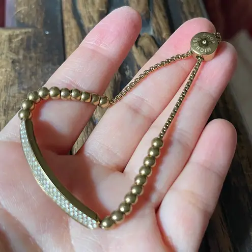 Michael Kors  Gold Beaded Brilliant Bracelet