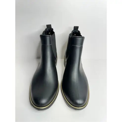 Kate Spade  New York Rain Boots Size 9 Black Solatice  Pull On Chelsea Style