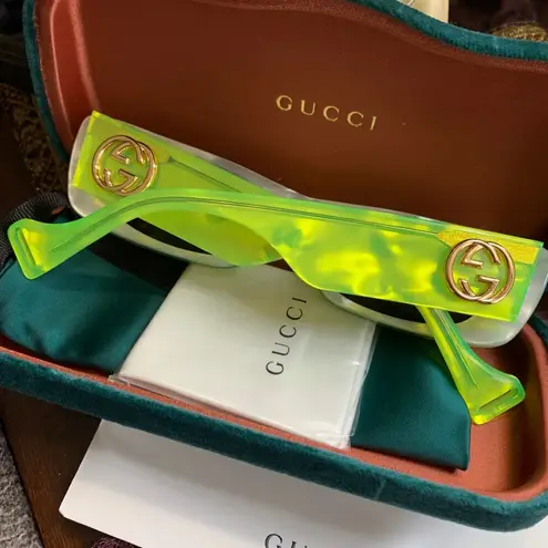 Gucci Authentic  52m Rectangular UNISEX Acetate sunglasses