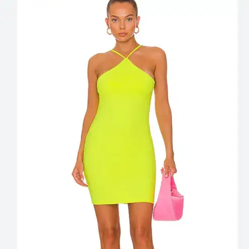 Susana Monaco NWT x Revolve Racer Neck Dress in Neon Size Small