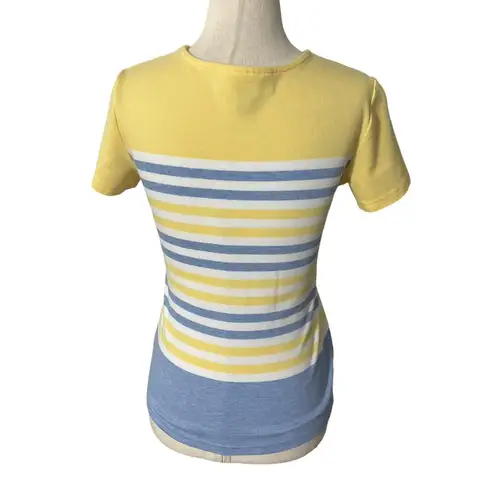Karen Scott Multicolor Striped Shirt Women Petite Size PP | 7-15