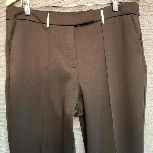 Marc New York Brown Straight Leg Dress Pants Womens Petite Size 12P
