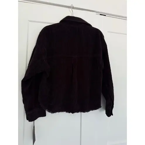 $295 New Les Tien Coopa corduroy Crop Shacket