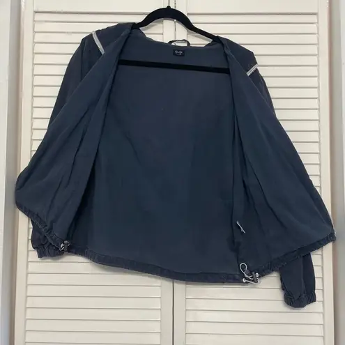 Brandy Melville Navy Blue John Galt Hoodie Jacket