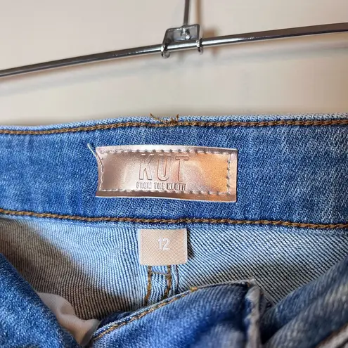 KUT from Kloth Kut From the Kloth Reese High Rise Fab Ab Ankle Straight Jeans 12