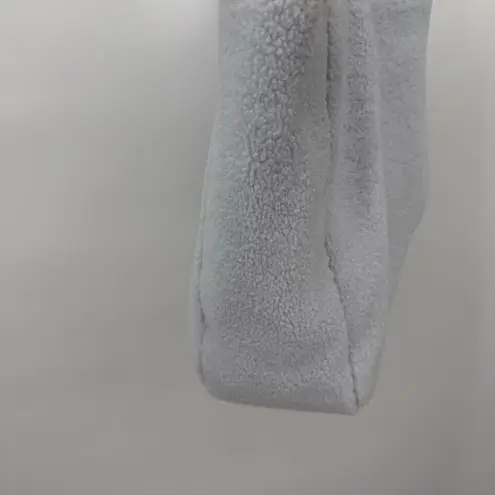 VS PINK Light Blue Plush Sherpa Tote Bag Travel Classic Medium