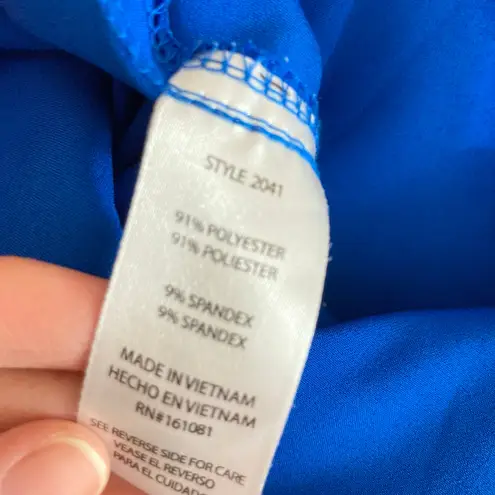 Moxie Scrubs Womens XS Royal Blue Mid Rise Cargo Jogger Scrub Pants Medical