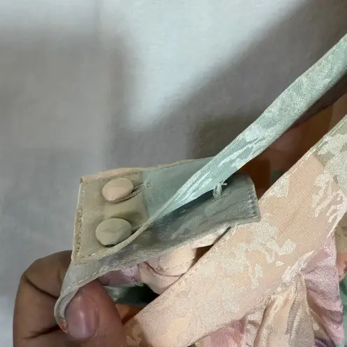 Vintage Jerri Sherman XS Silk Pastel Skirt Pleated Mod Preppy Colorful 80s Rare Purple