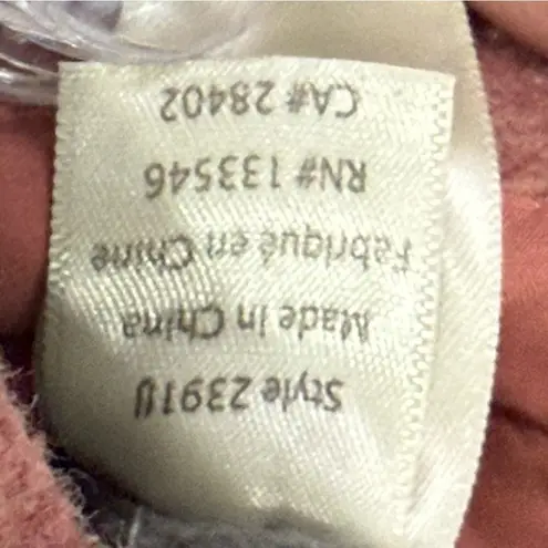 Ecru  Wool Reversible Coat Small Gray Pink Collar Chic Minimalist Winter Classic