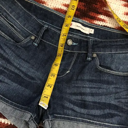 Y2K Levi’s Grunge Micro Mini Baddie Hot Pants Low Rise Jeans Denim Booty Short Shorts #goth #whimsigoth bimbo subversive #acubi #gorpcore cyber #punk biker whimsygoth mcbling Size 7 - Image 6