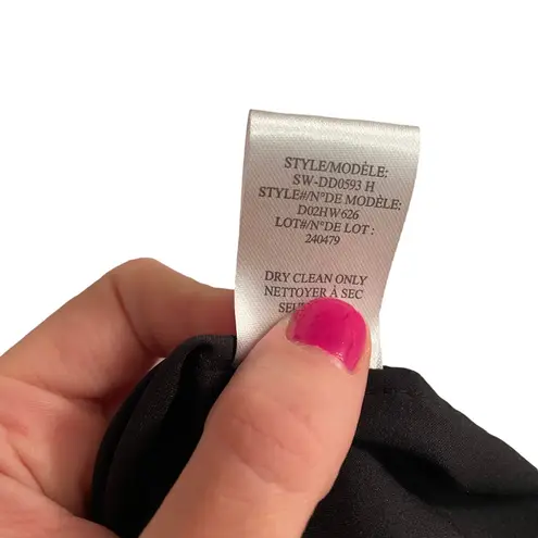 Helmut Lang Black Mini Dress Draped