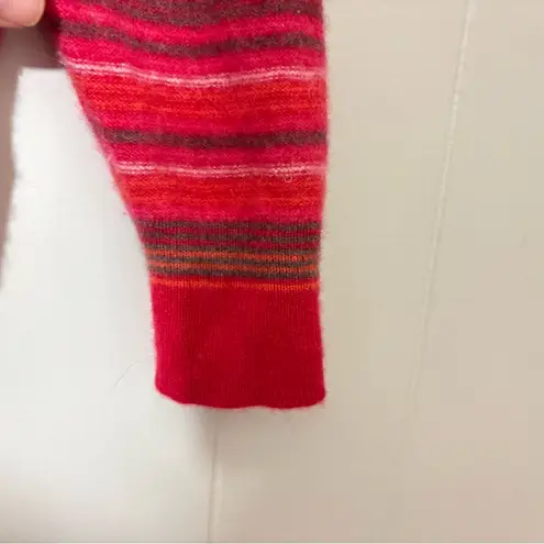 Anthropologie Saturday Sunday Striped Cashmere Sweater Size M Red Size M