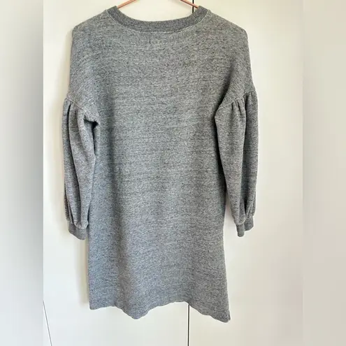 Madewell Womens  Sweatshirt Dress Size XS Mini Long Sleeve Athleisure Grey