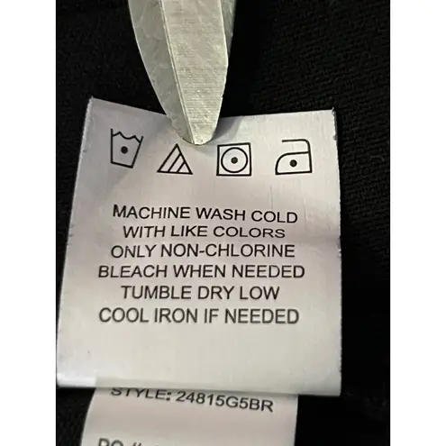 Briggs New York Pants Womens 24WS Short Black Slacks Flat Front Used