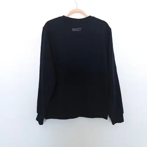Richer Poorer Womens Sweatshirt Size M Black Crewneck Athleisure Minimal Casual Size M
